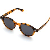 Resim SuperStep Unisex Kahverengi-füme Polarize Cam Selüloz Asetat (SELÜLOİD) Kapalı Çerçeve Kavisli Klasik Güneş G 