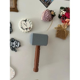 Resim Thor’un Çekici Tasarımlı Şişe Açacağı - Mjolnir 3D Baskı, Mıknatıslı (16 Cm) 