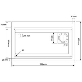 Resim Real Stone Victoria Granit Akıllı Eviye Seti Krem 75.5x47 Cm Krem 
