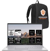 Resim ASUS Vivobook 15 X1504VA i7 1355U 24GB RAM 4TB SSD 15.6'' FHD FDOS NJ412 & PER4 ÇANTA 