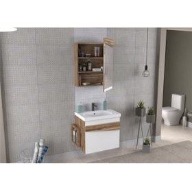 Resim BIANI Lapse 65 Cm Beyaz Banyo Dolabı Takımı 