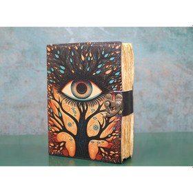 Resim Göz Tasarımlı Deri Defter 