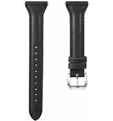 Resim İnce Deri Saat Kayışı Samsung Galaxy Uyumlu İzle 7/5/pro/fe/4-6 Klasik Bilezik Huawei Black 01 20mm Watch Band 