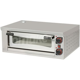 Resim OMAKE Elektrikli Pizza Fırını 4xø35 cm Kapasiteli 1 Katlı 72X72 Manuel 