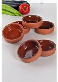 Resim Emır Toprak Güveç Kiremit Güveç Sütlaç Tabağı Güveç Köfte Kabı 6'lı 