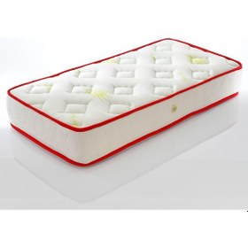 Resim Naturel Ergonomik Bebek Yatağı Çocuk Yatağı Kırmızı 60 x 120 CM 