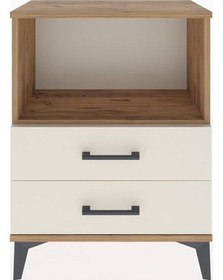 Resim Arges Komodin Tek Raflı 2 Çekmeceli 60x30x80 Çam-aytaşı Atlas Çam 