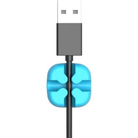 Resim Orıco Masaüstü Silikon Kablo Klipsi Düzenleyici Organizer Mavi 