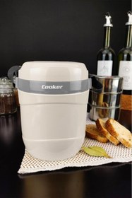 Resim Digithome Paslanmaz Çelik Hazneli 3'lü Yemek Termosu 1,2 Lt Beyaz - Ckr3146 C320.025 