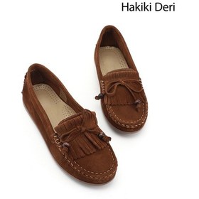 Resim Gönderi(R) Gönderi R Kadın Taba Süet Fiyonklu Hakiki Deri Comfort Loafer Dyza86037180 