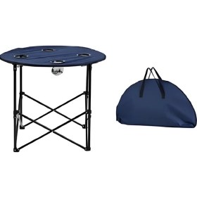 Resim Katlanır Kamp Masası Lacivert 71 cm 