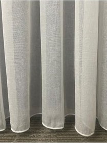 Resim Cortibo Foldet Keten 1'e 2,5 Orta Pileli Tül Perde Ekru, 150 x 250 