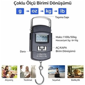 Resim 50kg Hassas Dijital El Kantarı: Her Yükü Hafifleten Akıllı Terazi 