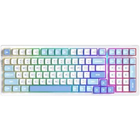 Resim Mchose G98 %98 MC-G98-2 RGB Kablosuz Hotswap Mekanik Gaming Klavye 
