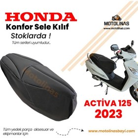 Resim Honda Actıva 125cc 2023 Yeni Model Konfor Sele Kılıfı 