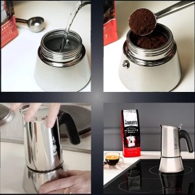 Resim Bialetti Venüs 4 Cup ( Venüs 4 Cup Classic Stainless Steel Moka Pot) 