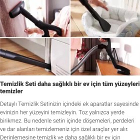 Resim Philips Marathon Yüksek Emiş Güçlü Hepa Filtreli POWERCYCLONE10 ve Nanoclean Teknojili Premium Torbasız Süpürge, Onerous Lambader Hediye 