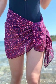 Resim sebura Kadın Belden Bağlamalı Pareo Plaj Pareo Plaj Elbisesi 