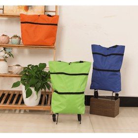 Resim Ticari Kalite Katlanır El Arabası, Sessiz Tekerlekli, Süpermarket Alışveriş ve Paket Teslimat Arabası, Taşınabilir Ev Katlanır Sepeti, Yer Tasarrufu Sağlayan Tasarım, Çoklu Renk Seçenekleri, Ticari Araba,Hafif Araba,Kompakt Tasarım,Pürüzsüz Yuvarlanma,Sağlam Tekerlekler,Taşıma Arabası,El Arabası 