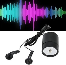 Resim Focket Ses Amplifikatörü, 200mAh Geliştirilmiş Mikrofon Sesli Kulak Dinleme Cihazı Boru Su Kaçağı için Amplifikatör, Casus Kulak Amplifikatörü Ses Dinleme Amplifikatörü Duvardan Dinleme 