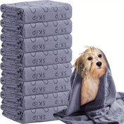 Resim 2 Adet Hızlı Kuruyan Mikrofiber Köpek Havluları - Emici & Dayanıklı Evcil Hayvan Banyo Havluları, Küçükten Büyük Irklara Uygun 