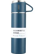 Resim Suofeng 500ml 304 Çelik İçten Isı Tutucu Matara, 12 Saat Isı Saklama, Sızıntı Engeli, Ev/ofis/doğa Kullanıma Uygun, Mavi Kutu Yok Siyah 