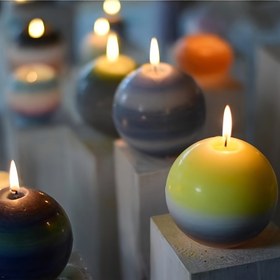 Resim 3D Büyük Yuvarlak Top Silikon Kalıp Mumlar ve Sabun için - Kendin Yap Epoksi Reçine, El Sanatları, Kil Sanatı, Alçı Ev Düğün Dekoru - Canlı Gradyan Renk Yaratımlar için Şeffaf Küre Kalıbı, Mum Kalıpları Silikon 