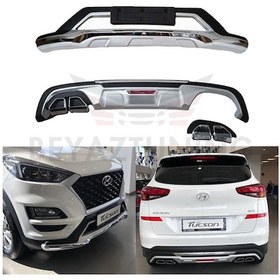 Resim Hyundai Tucson Ön Arka Tampon Koruma Difüzör 2018-2019-2020-2021 N11.21110 
