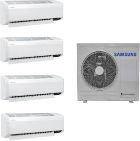 Resim Samsung Wind Free Multi Tek Yön Kaset 1+4 Sistem (AJ100TXJ5KH/EA) 9+9+12+12 Btu 10 kw Dış Ünite 