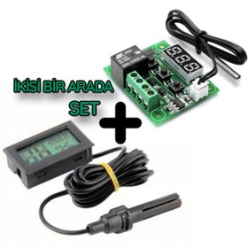Resim usmtekno Kuluçka Termostatı + Kuluçka Nem Ölçer Ikisi Bir Arada Kuluçka Makinesi Termostatı 