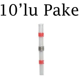 Resim Brio Kablo Ucu Isıt Birleştir Lehimli Kırmızı 05 -10 Mm2 10'lu Paket 