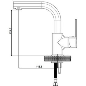 Resim Gpd Pedra MTL160 Tek Gövde Lavabo Bataryası 