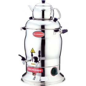 Resim Allians 16 Litre Profesyonel Çay Semaveri, 2000 W, 2 Demlikli, Endüstriyel Kalite 