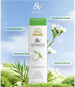 Resim Spavely Duş Filtresi Yeşil Limon Esanslı - Klor Ve Kireç Karşıtı, Kokulu, C Vitaminli 150 Gr 