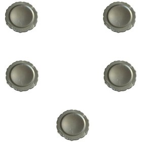 Resim Davet Doğum Günü Parti Sert Plastik Yuvarlak Mika Tabak - 18 Cm. - Gri - 6'lı 5 Paket Gri 