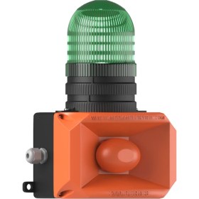 Resim Mesan Xenon Çakar 43 Ses Siren Ms 201 Yeşil 12-24VDC 