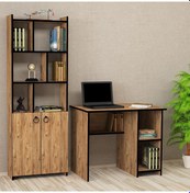 Resim Kalenderdekor1 Kalender Dekor Avel Mayra 90 Cm Çalışma Masası Takımı Avm04 Meşe 