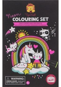 Resim Tiger Tribe Neon Boyama Seti - Unicorns And Friends 