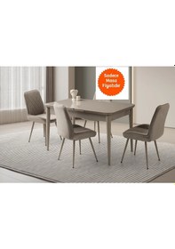 Resim Hg Cappicino Ortadan Açılır Büyüyen Yemek Masası 60x100cm 6248783316336 