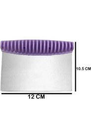 Resim Tiesa Home Paslanmaz Çelik Hamur Kesici Doğrayıcı Dilimleyici Spatula Kazıyıcı Desen Saplı 