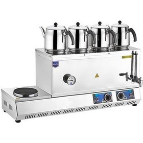 Resim Remta 85 Model Dört Demlikli Elektrikli 43 Lt Çay Ocağı + 4 Adet Demlik-95642 