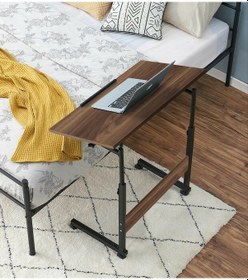 Resim Yükseklik Ayarlı Eğimli Ve Katlanabilen Laptop Sehpası - Ceviz 