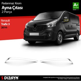 Resim S Dizayn S-dizayn Renault Trafic Krom Ayna Çıtası 2 Prç. 2014 Üzeri 