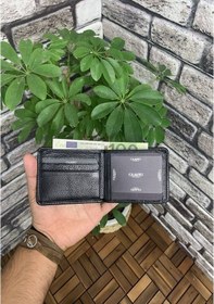 Resim Guard Dikiş Detaylı Siyah Deri Erkek Cüzdanı Siyah 