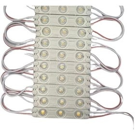 Resim 12 Volt 1.2 Watt 3 Lensli 3000k Günışığı 2835 Smd Led Modül Ip65 10 Adet Modül 
