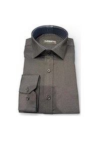 Resim Erkek Beyaz Klasik Gömlek Slim Fit, Düz Model, Şık Ofis & Günlük Kombin Siyah 