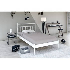Resim Metalia Gm 230 Lima Tek Kişilik Karyola Beyaz 90X190 
