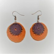 Resim EnviPet Nazar Boncuğu Temalı Boncuk Detaylı Tığ İşi Küpe 