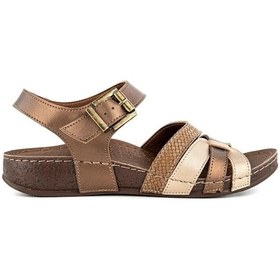 Resim Muya Rhoas 33218-187 Anatomik Taban Kadın Sandalet Bronz 36-40 Bronz 