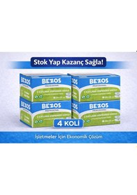Resim Bezos Z Katlamalı Dispenser Havlu 2 Katlı 20x22 Cm %100 Selüloz 4 Koli Avantaj Paket 